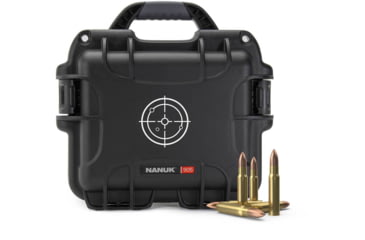 Image of Nanuk 905 Ammo Case, Black/White, Small, 905S-000BK-PA0-AMM01