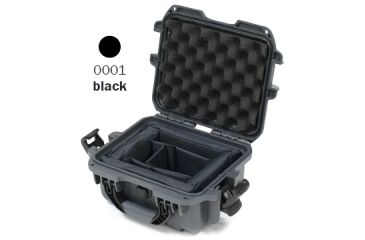 Image of Nanuk 905 Water/Crush Proof Case w/Padded Divider - Black, 905S-020BK-0A0