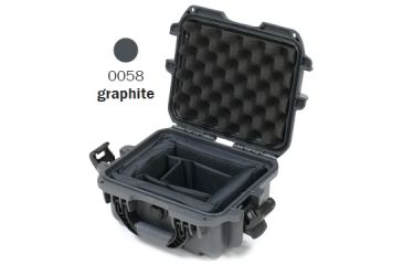Image of Nanuk 905 Water/Crush Proof Case w/Padded Divider - Graphite, 905S-020GP-0A0