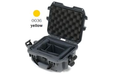 Image of Nanuk 905 Water/Crush Proof Case w/Padded Divider - Yellow, 905S-020YL-0A0
