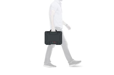 Image of Nanuk 910 Protective Hard Case, 14.3in, Waterproof, w/ Foam, Graphite, 910S-010GP-0A0