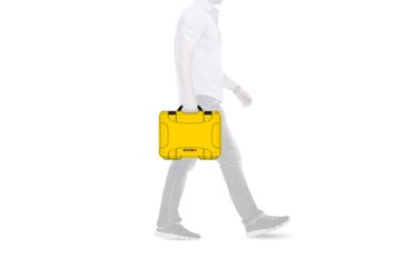 Image of Nanuk 910 Protective Hard Case, 14.3in, Waterproof, w/ Foam, Yellow, 910S-010YL-0A0