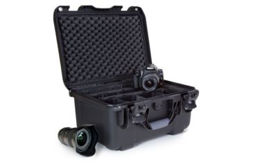 Image of Nanuk 918 Hard Case w/ Padded Divider, Black, 918S-020BK-0A0