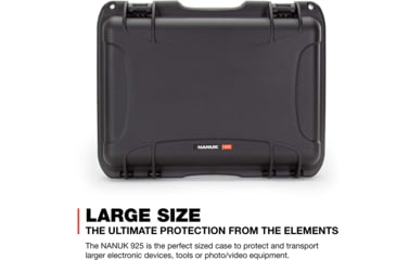 Image of Nanuk 925 Case with Lid Organizer and Divider, Black, 925S-060BK-0A0