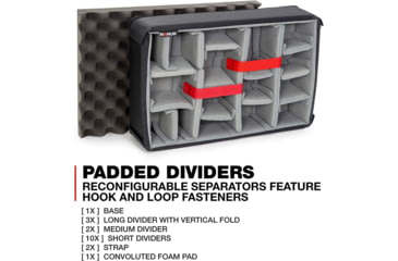 Image of Nanuk 925 Case with Lid Organizer and Divider, Black, 925S-060BK-0A0