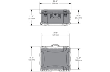 Image of Nanuk 950 Case with Lid Organizer and Divider, Black, 950S-060BK-0A0