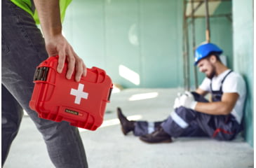 Image of Nanuk Case 904 w/First Aid Logo, Red, Small, 904S-000RD-PA0-FSA01
