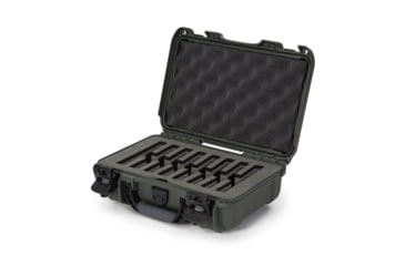 Image of Nanuk Case 909 w/foam insert for 8 Knives, Olive, Small, 909S-080OL-0A0-19327