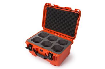 Image of Nanuk Case 918 w/foam insert for 6 Lens, Orange, Medium, 918S-080OR-0A0-19337