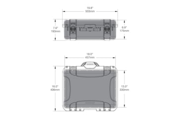 Image of Nanuk Case 930 w/lid org. w/divider, Silver, Large, 930S-060SV-0A0