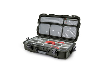 Image of Nanuk Case 980 w/Lid Organizer, w/Divider, Olive, Medium, 980S-060OL-0A0