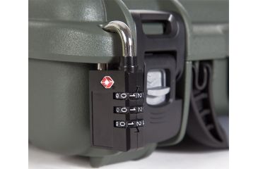Image of Nanuk 910 2Up Classic Hard Gun Case, 14.3in, Olive, Medium, 910S-080OL-0K0-18008