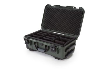 Image of Nanuk 935 Protective Hard Case w/ Padded Divider, 22in, Olive, 935S-020OL-0A0
