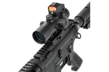 Image of NcSTAR 3.5x32 Blue/Green Illum. Compact Prismatic Optic Rifle Scope, Urban Tactical Ret., Green Lens SEECPRQ3532G