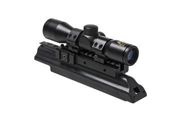 Image of NcSTAR Ak Combo/Tri-Mount/4X30 Compact Scope P4 Sniper Reticle, Black KAKSC430B-A