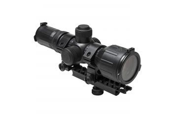 Image of NcSTAR AR Combo/Carry Handle Adapter/3-9X42 Rubber Compact Rifle Scope/Illuminated P4 Sniper Reticle, Black, KARHSEECR3942R-A