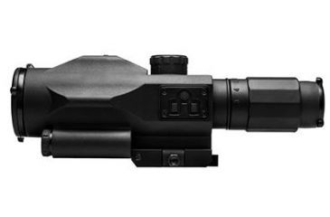 Image of NcSTAR GEN3 SRT 3X-9X Rubber Armored Mil-Dot Rifle Scope w/ Green Laser,Black VSRTM3940GV3