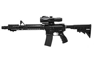 Image of NcSTAR GEN3 SRT 3X-9X Rubber Armored Mil-Dot Rifle Scope w/ Green Laser,Black VSRTM3940GV3