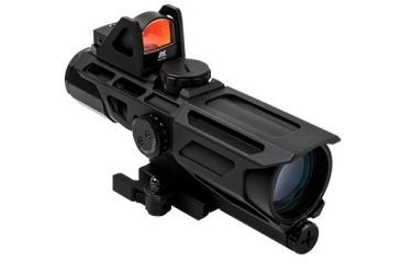 Image of NcSTAR GEN3 Ultimate Sighting System USS 3-9X40mm P4 Sniper Rifle Scope w/ Red Micro Dot Optic,Black VSTP3940GDV3
