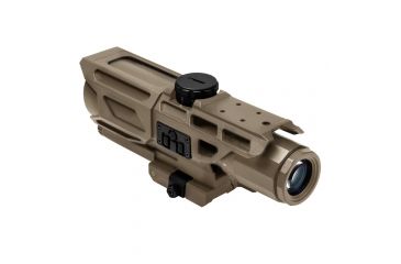 Image of NcSTAR MARK III Gen3 Tactical 3-9x40 Mil Dot Rifle Scope,P4 Sniper Reticle,Red/Blue Illimination,Green Lens, Tan, VSTP3940GV3T