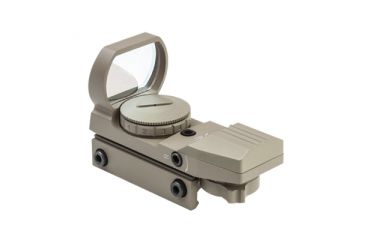 Image of NcSTAR Red &amp; Green Dot Reflex Sight /4 Different Reticles/Weaver Base/Tan, TAN D4RGT