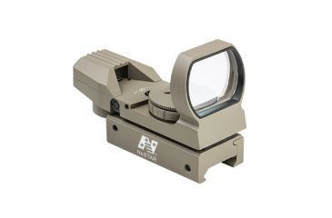 Image of NcSTAR Red &amp; Green Dot Reflex Sight /4 Different Reticles/Weaver Base/Tan, TAN D4RGT