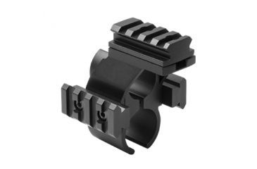 Image of NcSTAR Shotgun Barrel/Mag Tube Micro-Dot/Rail Mount, Black, Remington 870 MSHBDREM