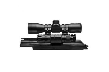 Image of NcSTAR Sights N' Lights AK Combo w/ 4x30mm Rifle Scope,65 Lumen LED Flashlight, Black KAKSCRFS-A