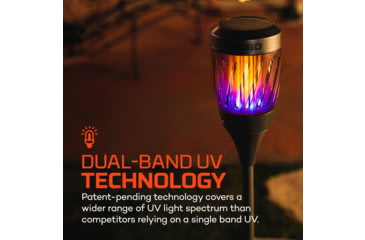 Image of Nebo Solar Torch Zapper 1200mAh Li-ion Battery LED Lantern