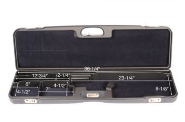 Image of Negrini Economy OU High Rib Trap/Sporting Shotgun Case, Blue/Blue, L37.5in x H10.5in x D3.75in 1657R/5552