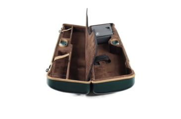 Image of Negrini OU/SxS/Auto/Pump Deluxe UNICASE Luxury Travel Shotgun Case, Green/Brown Interior, 16406LX-UNI/5591