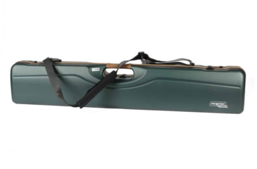 Image of Negrini OU/SxS/Auto/Pump Deluxe UNICASE Luxury Travel Shotgun Case, Green/Brown Interior, 16406LX-UNI/5591