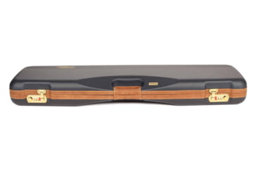 Image of Negrini OU/SxS Deluxe Hunting Shotgun Case, Navy/Tobacco Leather/Navy Interior, 1605LX/5138