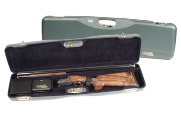 Image of Negrini OU/SxS Luxury Travel Shotgun Hard Case, Green/Navy, 34x8.3x3.3 1602LR/4704