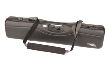 Image of Negrini OU/SxS Uplander Ultra-Compact Hunting Shotgun Case, Black/Blue, L31.89in x W6.89in x D4.72in 16405LR/5541