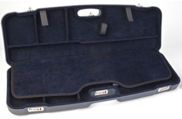 Image of Negrini Two OU/SxS Sporting Shotgun Travel Case, Navy/Navy, 34.7x11.5x4.9 1622LR-2F/5135