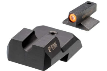 Image of Night Fision 1911 Tritium Night Sight Set, .160 Blade Orange Front Ring, U Notch Blank Rear, 1911-326-014-OGZX