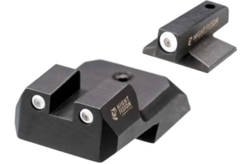 Image of Night Fision 1911 Tritium Night Sight Set, .160 Blade White Front Ring, White Rear Rings, 1911-326-003-WGWG