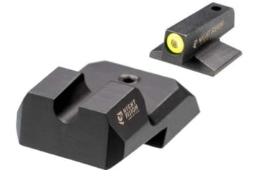 Image of Night Fision 1911 Tritium Night Sight Set, .160 Blade Yellow Front Ring, U Notch Blank Rear, 1911-326-014-YGZX