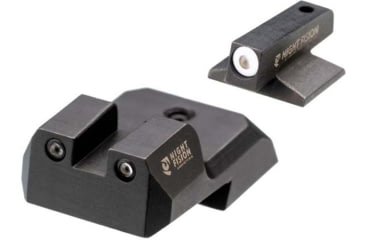 Image of Night Fision 1911 Tritium Night Sight Set, .180 Blade White Front Ring, 1911-325-003-WGZG