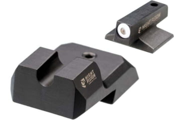Image of Night Fision 1911 Tritium Night Sight Set, .180 Blade White Front Ring, U Notch Blank Rear, 1911-325-014-WGZX