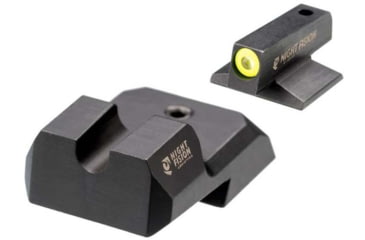 Image of Night Fision 1911 Tritium Night Sight Set, .180 Blade Yellow Front Ring, U Notch Blank Rear, 1911-325-014-YGZX