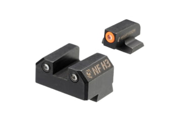 Image of Night Fision Night Sight Set for Canik Mete SF and TP9 Pistols w/ Orange Front Ring, Black, One Size, CNK-029-003-OGZG