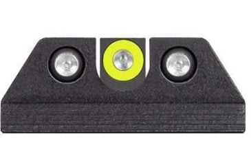 Image of Night Fision Standard Height Night Sight Set, Mossberg MC1sc/MC2/MC2c, Yellow Front Ring, U Notch Rear, MBG-352-007-YGZG