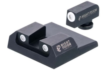 Image of Night Fision Standard Height Night Sight Set, Taurus G2c/G2/G3/TX22, White Front Ring, White Rear Rings, TAU-251-003-WGWG