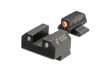 Image of Night Fision Optics Ready Stealth Night Sight Set for Canik Mete SF and TP9 Pistols w/ Orange Front Ring, Black, One Size, CNK-029-187-250-OGZG