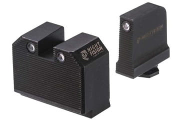Image of Night Fision Optics Ready Stealth Glock Night Sight Set, Glock 17/19/34 w/ DPP/509t/Romeo Pro, Black Front Ring, GLK-001-469-494-ZGZG