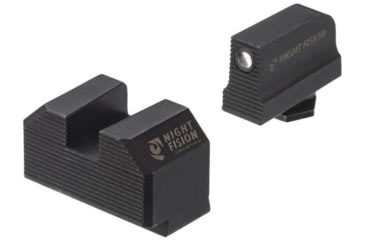 Image of Night Fision Optics Ready Stealth Glock Night Sight Set, Glock 17/19/34 w/ RMR/507c/508t, Black Front Ring, Blank Rear Sight, GLK-001-290-313-ZGZX