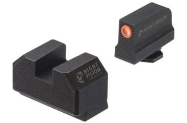 Image of Night Fision Optics Ready Stealth Glock Night Sight Set, Glock 48 w/ 507k, Orange Front Ring, Blank Rear Sight, GLK-005-290-313-OGZX