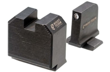 Image of Night Fision Optics Ready Stealth Smith &amp; Wesson Night Sight Set, S&amp;W M&amp;P w/ DPP/509t/Acro, Black Front Ring, Blank Rear Sight, SAW-205-464-560-ZGZX